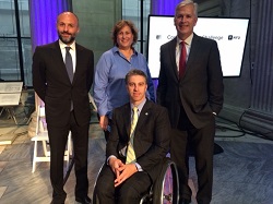 Neil Giacobbi, AT&T; Anita Perr, NYU; Michael Brogioli, RESNA; Victor Calise, NY City Mayor's Office