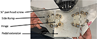 This is want the bottom of the pedal.