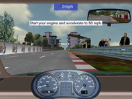 Figure 2 shows the vehicle starting position for the acceleration/braking test.  